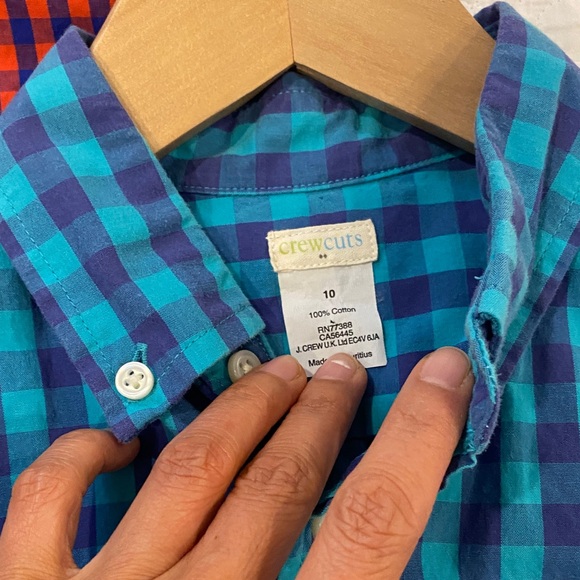 Boy’s Crewcuts Dress Shirts (3) Sz 8/10 - Picture 5 of 7